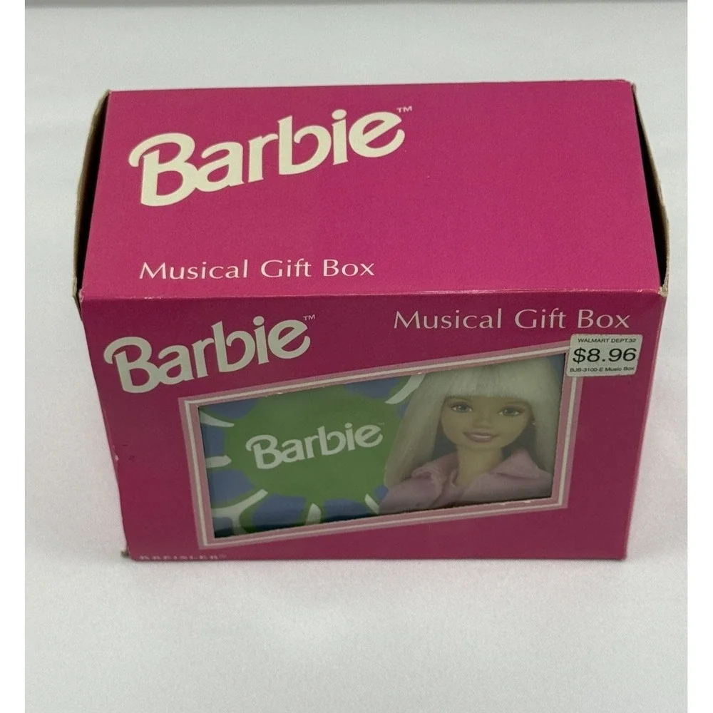 Vintage 1999 BARBIE MUSIC BOX MOTION FIGURINE & Jewelry Box by Mattel New RARE